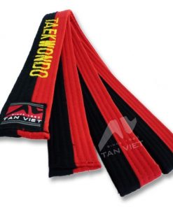 Đai đỏ đen thêu Taekwondo (loại đặc biệt)